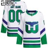Lapsille NHL Carolina Hurricanes Pelipaita Custom Adidas 2023-24 Valkoinen Authentic